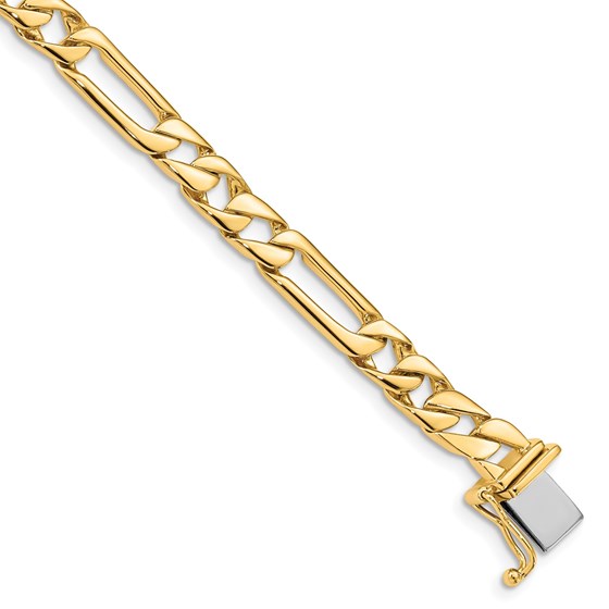 10K Yellow Gold 6mm Fancy Link Bracelet - 9 in. 10K Yellow Gold 6mm Fancy Link Bracelet - 9 in.