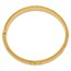 10K Yellow Gold 7/16 Florentine Bangle Bracelet - 7 in.
