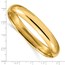 10K Yellow Gold 7/16 High Hinged Bangle Bracelet - 7 in.