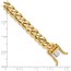 10K Yellow Gold 7.25mm Rounded Curb Link Bracelet - 8 in.