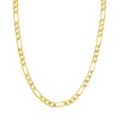 10K Yellow Gold 7.3 mm Concave Figaro Chain - 30in