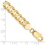 10K Yellow Gold 7.5mm Open Concave Curb Chain - 7 in.