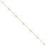 10K Yellow Gold 7-8mm White Cultured Pearl Anklet - 9 in.