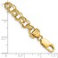 10K Yellow Gold 7in 6.5mm Solid Charm Bracelet - 7 mm