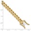 10K Yellow Gold 7mm Traditional Link Bracelet - 9 in.
