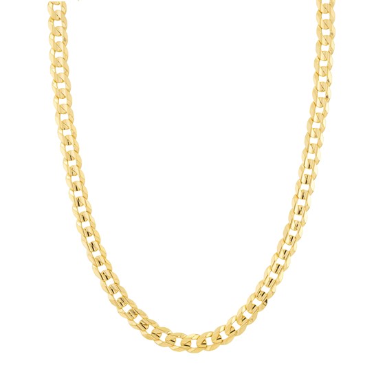 10K Yellow Gold 8.5 mm Concave Cuban Chain - 30in. 10K Yellow Gold 8.5 mm Concave Cuban Chain - 30in.