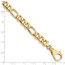 10K Yellow Gold 8.5mm Fancy Link Bracelet - 8 in.