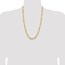 10K Yellow Gold 8.5mm Semi-Solid Figaro Chain - 26 in.