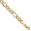 10K Yellow Gold 8.5mm Semi-Solid Figaro Chain - 7 in.