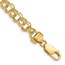 10K Yellow Gold 8in 6.5mm Solid Charm Bracelet - 8 mm