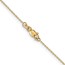 10K Yellow Gold .8mm D/C Cable with Lobster Clasp Chain - 14 in.