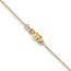 10K Yellow Gold .8mm D/C Cable with Lobster Clasp Chain - 14 in.