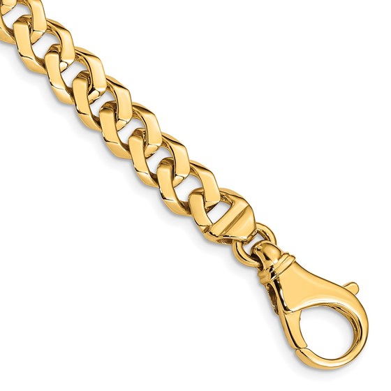 10K Yellow Gold 8mm Fancy Link Bracelet - 8 in. 10K Yellow Gold 8mm Fancy Link Bracelet - 8 in.