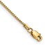 10K Yellow Gold .95mm Box Chain Anklet - 9 in.