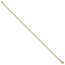 10K Yellow Gold .95mm Box Chain Anklet - 9 in.