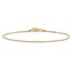 10K Yellow Gold .95mm Box Chain Anklet - 9 in.