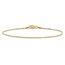 10K Yellow Gold .95mm Box Chain Anklet - 9 in.