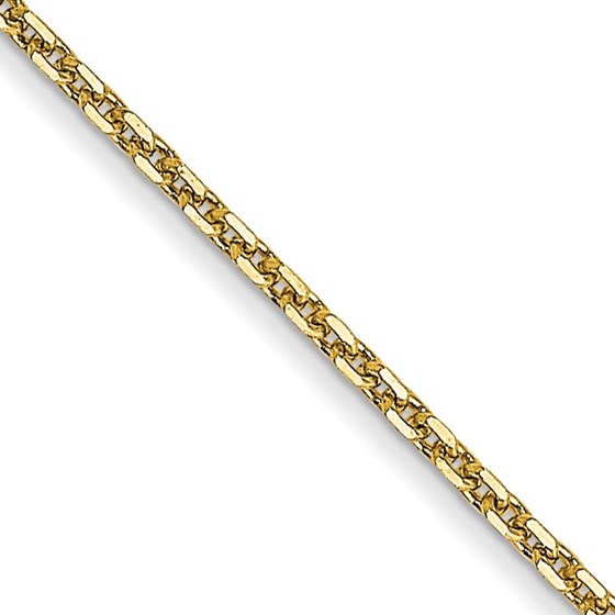 10K Yellow Gold .95mm D/C Cable Chain - 22 in. 10K Yellow Gold .95mm D/C Cable Chain - 22 in.
