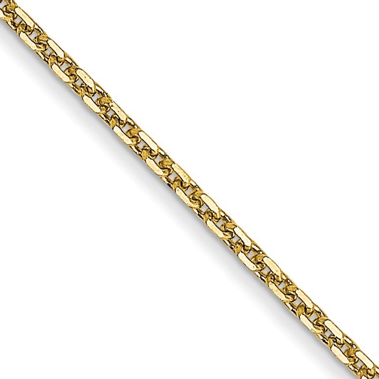 10K Yellow Gold .95mm D/C Cable Chain - 22 in.