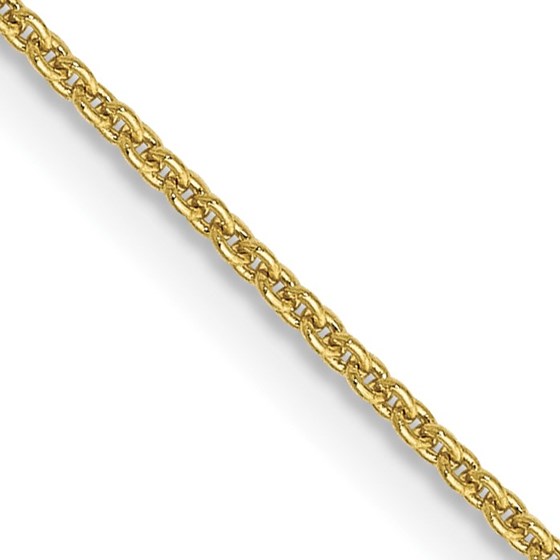 10K Yellow Gold .9mm Cable Chain - 22 in. 10K Yellow Gold .9mm Cable Chain - 22 in.