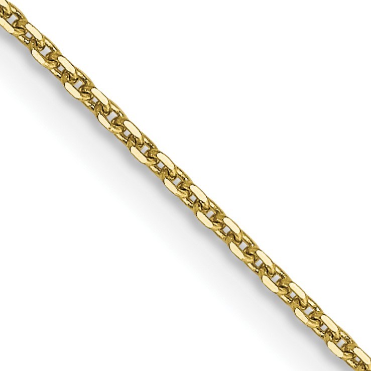 10K Yellow Gold .9mm D/C Cable Chain - 22 in.
