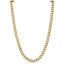 10K Yellow Gold 9mm Semi-Solid Curb Chain - 24 in.