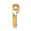 10K Yellow Gold AA Diamond Heart Chain Slide