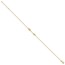 10K Yellow Gold Arrow 9in Plus Anklet - 9 in.