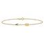 10K Yellow Gold Arrow 9in Plus Anklet - 9 in.