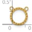 10K Yellow Gold Circle Necklace w/out Chain Mounting - 18 in.