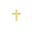 10K Yellow Gold Cross Post Earrings