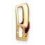 10K Yellow Gold Cushion Amethyst and Diamond Chain Slide