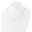 10K Yellow Gold CZ 7 Station Necklace - 18 in.
