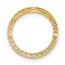 10K Yellow Gold CZ Circle Chain Slide - 15.75 mm