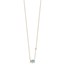 10K Yellow Gold CZ Enameled Elephant Necklace - 18 in.