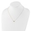 10K Yellow Gold CZ Evil Eye Necklace - 18.5 in.