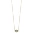 10K Yellow Gold CZ Evil Eye w/2 in ext Necklace - 16 in.