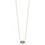 10K Yellow Gold CZ Evil Eye w/2 in ext Necklace - 16 in.