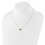 10K Yellow Gold CZ Evil Eye w/2 in ext Necklace - 16 in.