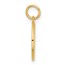 10K Yellow Gold CZ Good Luck Medallion Charm - 17.8 mm