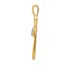 10K Yellow Gold Diamond Cross w/Heart Pendant - 30.5 mm