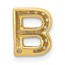 10K Yellow Gold Diamond Letter B Initial Charm - 10.2 mm