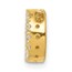 10K Yellow Gold Diamond Letter D Initial Charm - 10.12 mm