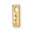10K Yellow Gold Diamond Letter H Initial Charm - 10.71 mm