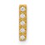 10K Yellow Gold Diamond Letter I Initial Charm - 10.54 mm