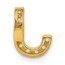 10K Yellow Gold Diamond Letter J Initial Charm - 10.47 mm