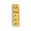 10K Yellow Gold Diamond Letter N Initial Charm - 10.68 mm