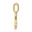 10K Yellow Gold Diamond Letter S Initial Pendant - 15.63 mm