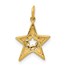 10K Yellow Gold Diamond Star Charm