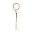 10K Yellow Gold Etched Letter H Initial Pendant - in.